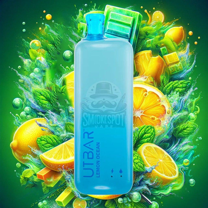 Lemon Ocean UT Bar 6000 Disposable Vape with 6000 puffs and USB-C rechargeable battery