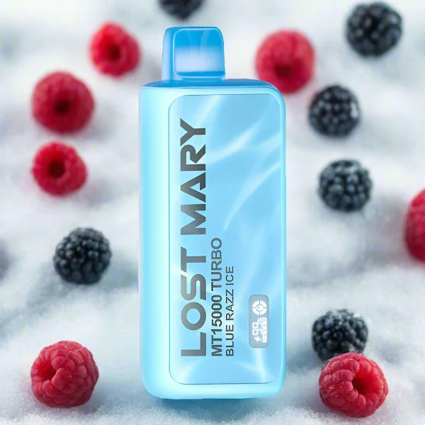 Blue Razz Ice Lost Mary MT15000 Turbo Disposable Vape with 15000 puffs