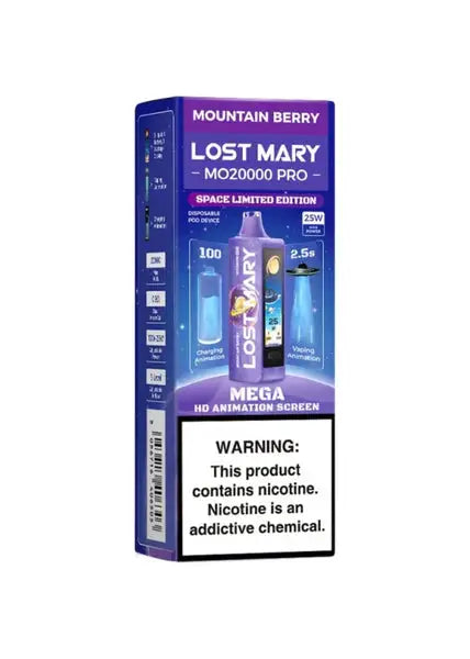 Lost Mary MO20000 Pro Mountain Berry Disposable Vape Box
