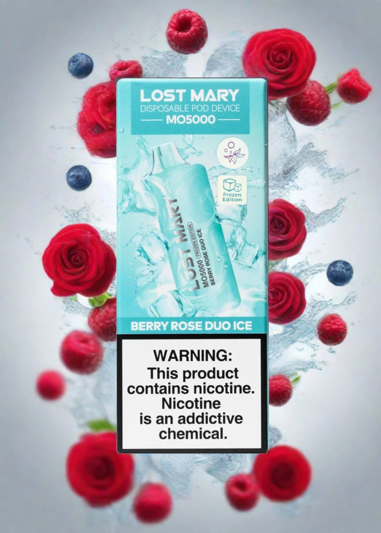 Berry Rose Duo Ice Lost Mary MO5000 Disposable Vape