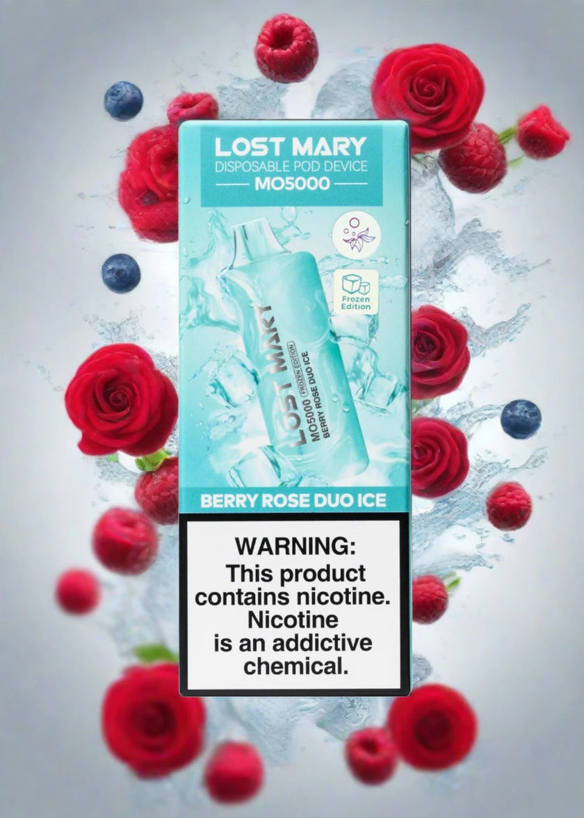 Berry Rose Duo Ice Lost Mary MO5000 Disposable Vape