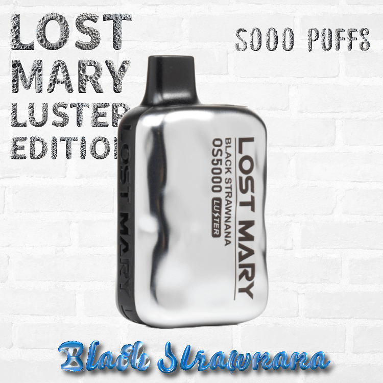LOST MARY OS5000 BLACK STRAWNANA flavor disposable vape