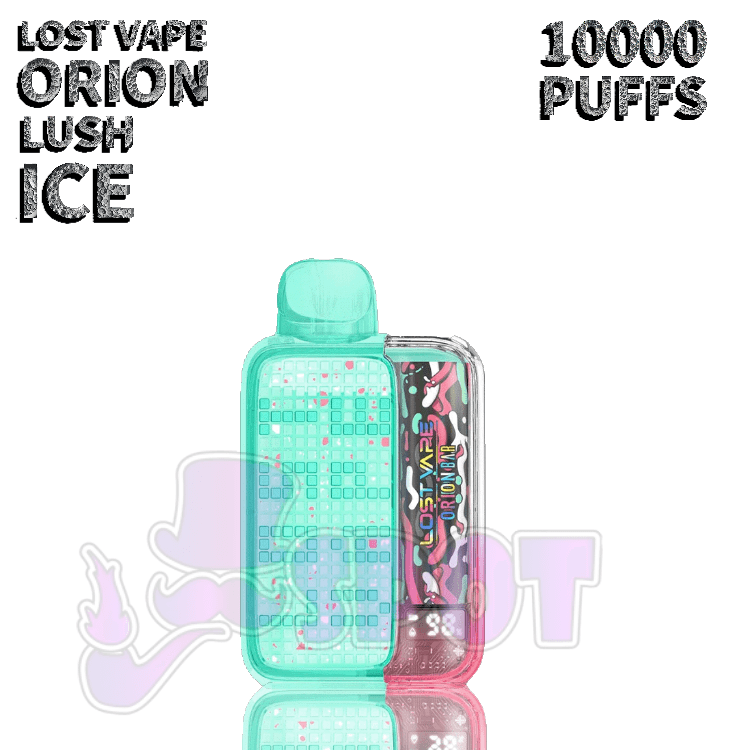 Lost Vape Orion Bar 10000 vape device with smart display illuminated