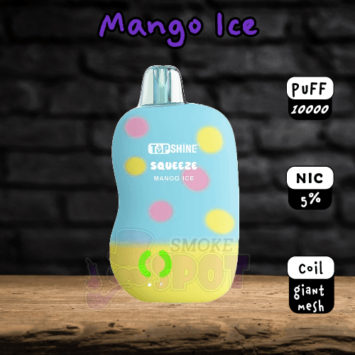 Mango Ice Top Shine Squeeze 10000 - Mango Ice Top Shine Squeeze 10000 - undefined - DISPOSABLE - smokespotvape.com