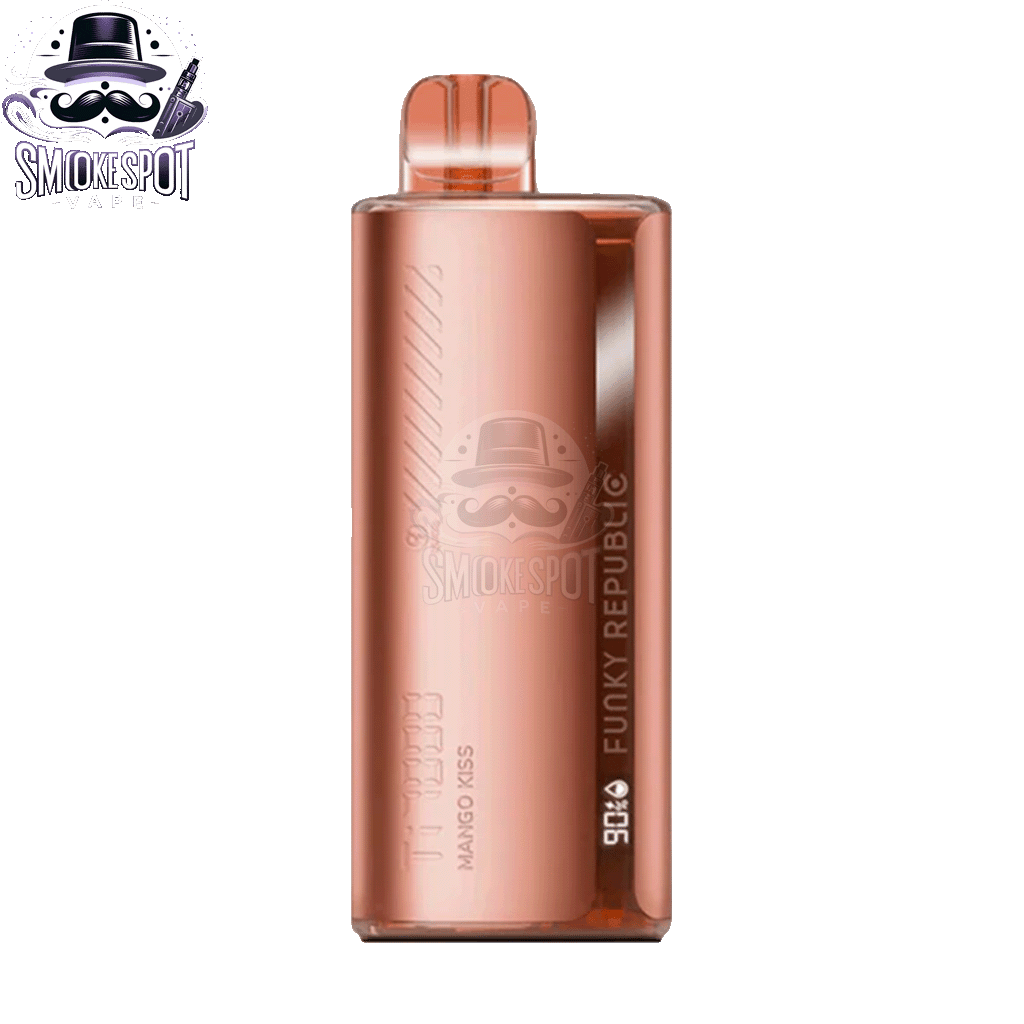 Side view of Mango Kiss Funky Republic TI 7000 rechargeable disposable vape