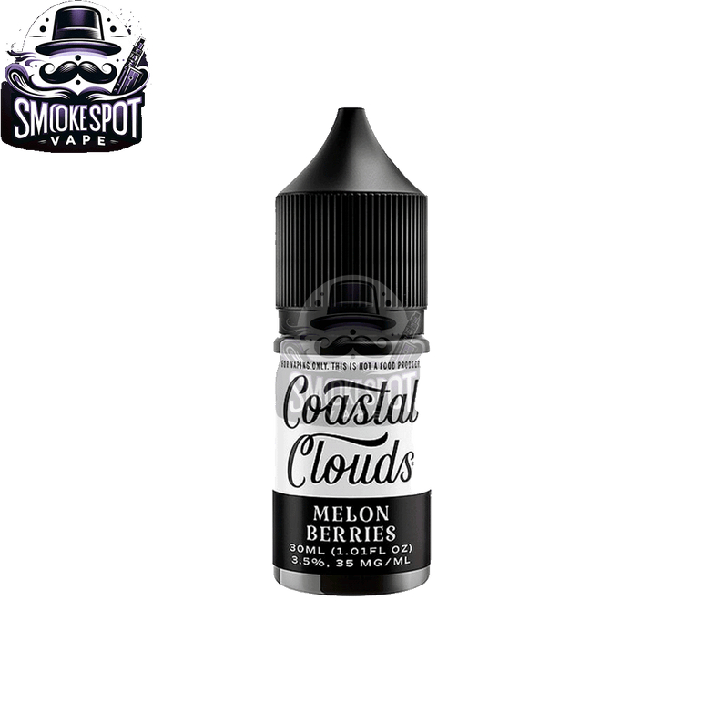 Melon Berries 35MG Coastal Clouds 30ML Nic Salt E-Juice Bottle Side