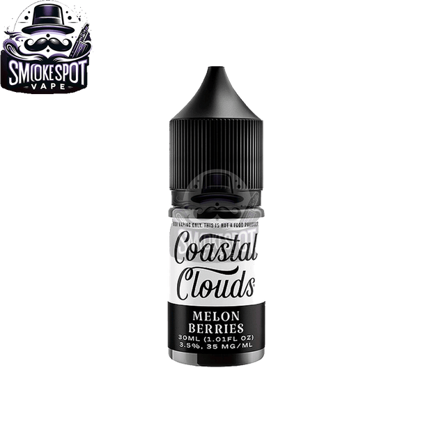 Melon Berries 35MG Coastal Clouds 30ML Nic Salt E-Juice Bottle Side