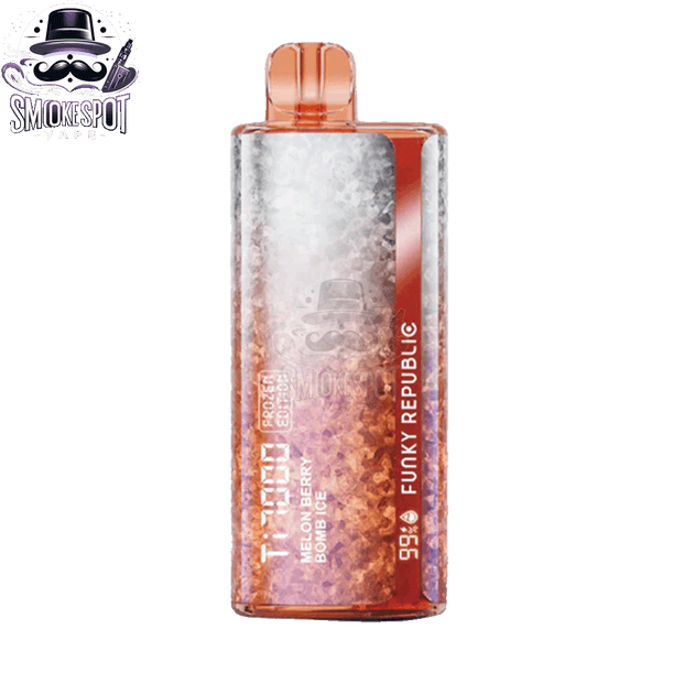 Melon Berry Bomb Ice Funky Republic TI 7000 Disposable Vape Side View
