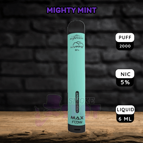 Mighty Mint - Hyppe Max Flow 2000 Puffs - Mighty Mint - Hyppe Max Flow 2000 Puffs - undefined - - smokespotvape.com