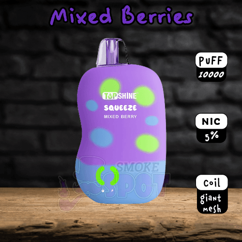 Mixed Berries Top Shine Squeeze 10000 - Mixed Berries Top Shine Squeeze 10000 - undefined - DISPOSABLE - smokespotvape.com