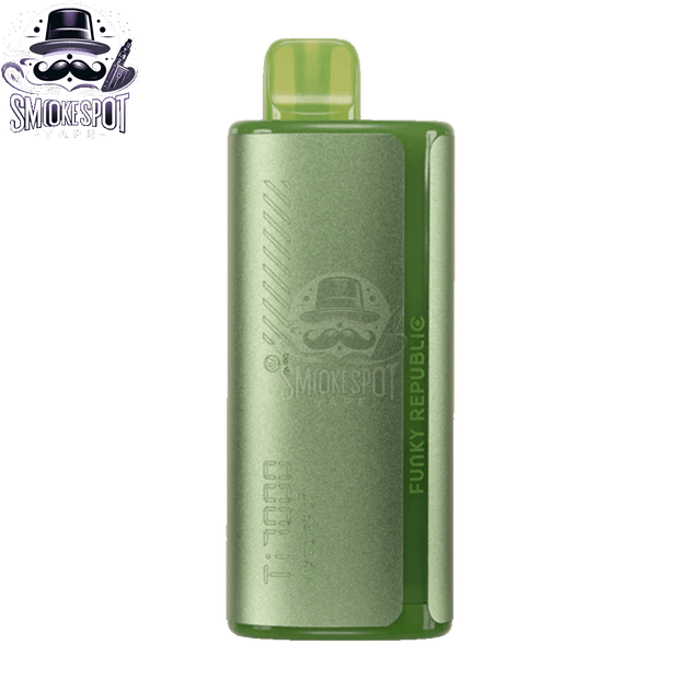 Mixed Fruit Funky Republic TI 7000 Disposable Vape Side View Showing USB Type-C Charging Port