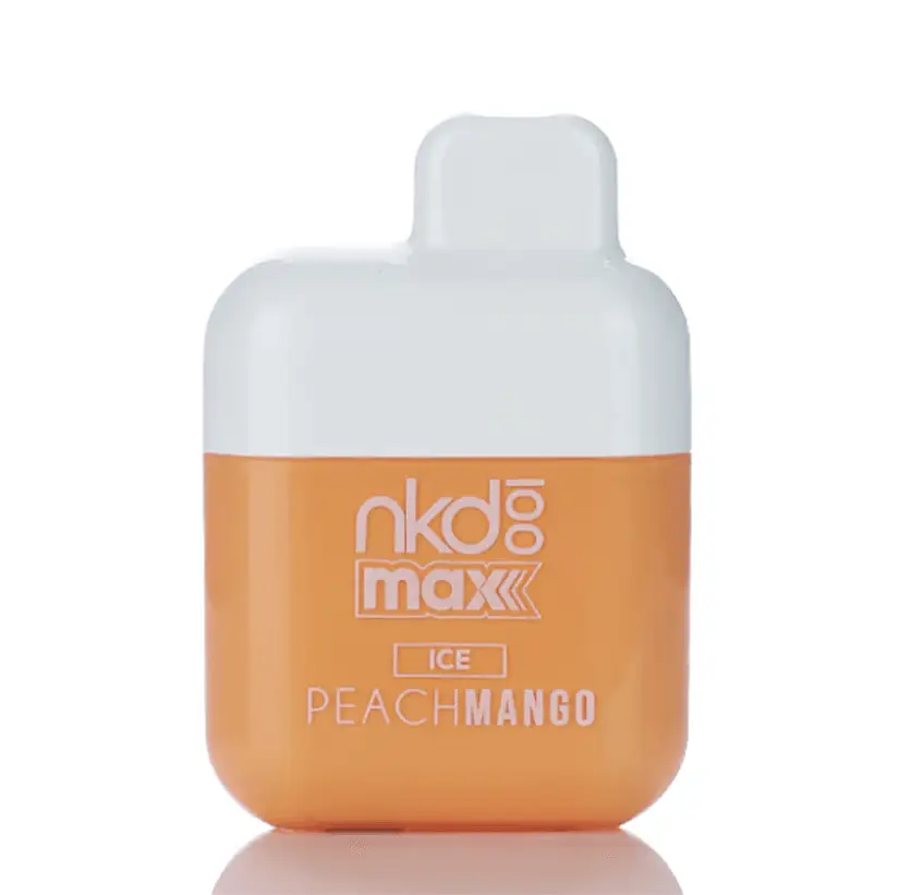 PeachMango Ice NKD100 Max 4.5K Disposable Vape with 4500 puffs and USB-C recharge