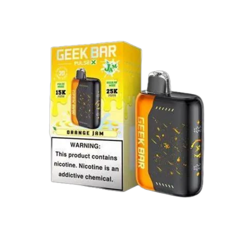 Geek Bar vape device and packaging on a white background