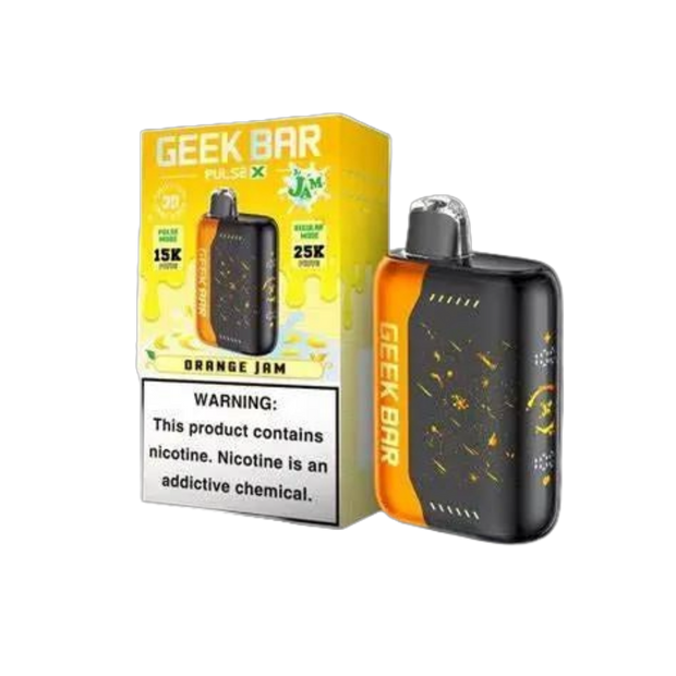 Geek Bar vape device and packaging on a white background