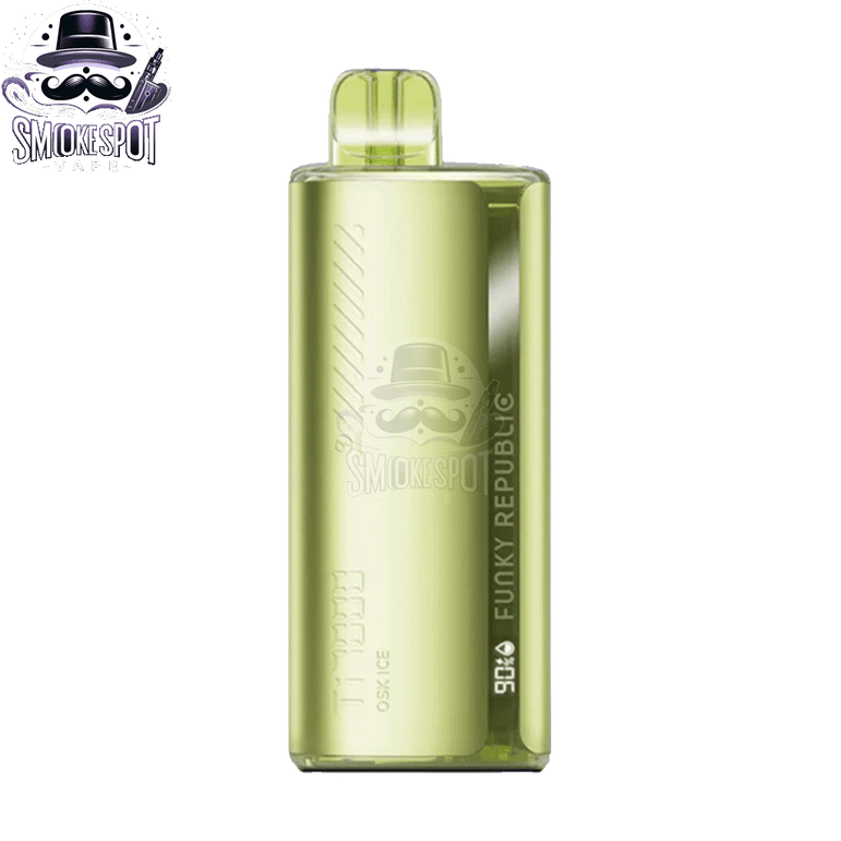 Side view of Osk Ice Funky Republic TI 7000 rechargeable disposable vape