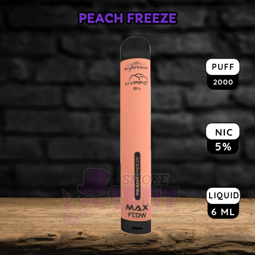 Peach Freeze - Hyppe Max Flow 2000 Puffs - Peach Freeze - Hyppe Max Flow 2000 Puffs - undefined - - smokespotvape.com