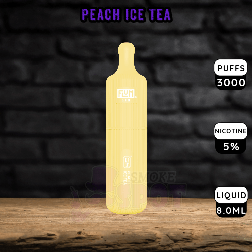 Peach Ice Tea Flum GIO 3000 - Peach Ice Tea Flum GIO 3000 - undefined - DISPOSABLE - smokespotvape.com