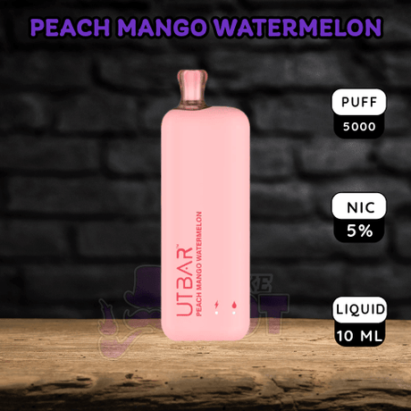 UT Bar 6000 Puffs - Peach Mango Watermelon Flavor