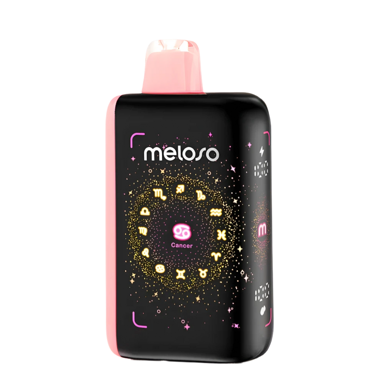 Peach Strawmelon Geek Bar Meloso 30K disposable vape device with peach, strawberry, and melon flavor