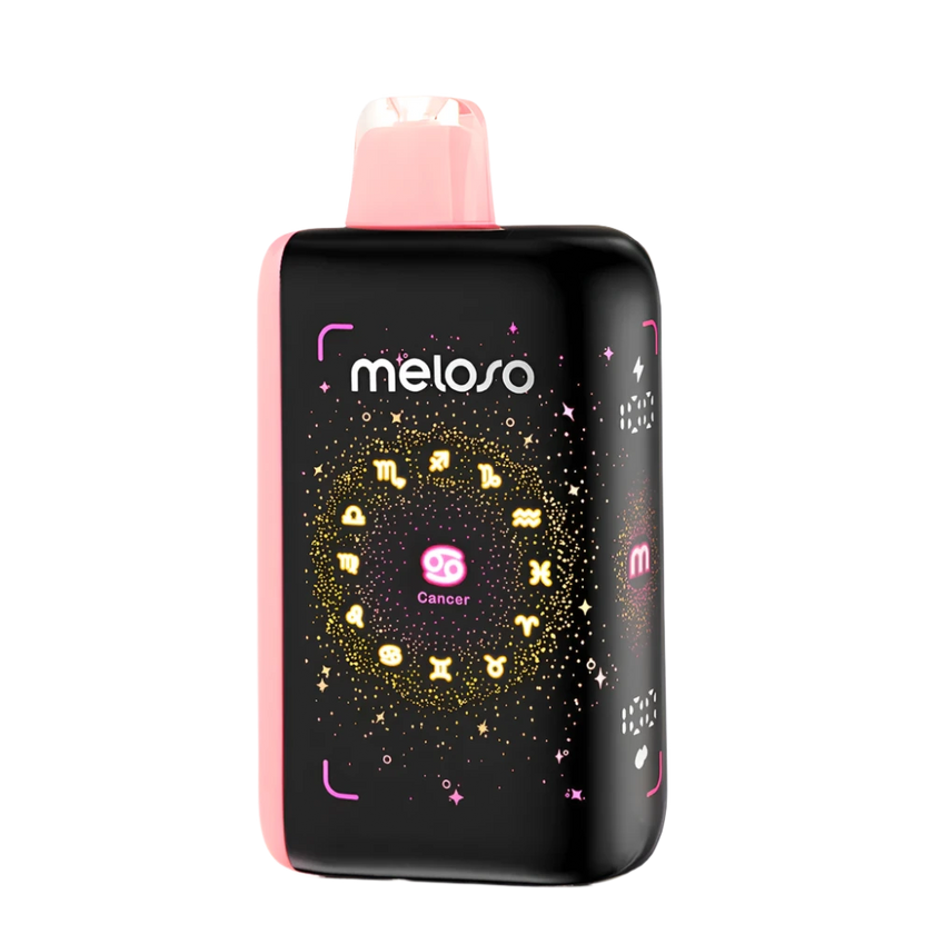 Peach Strawmelon Geek Bar Meloso 30K disposable vape device with peach, strawberry, and melon flavor