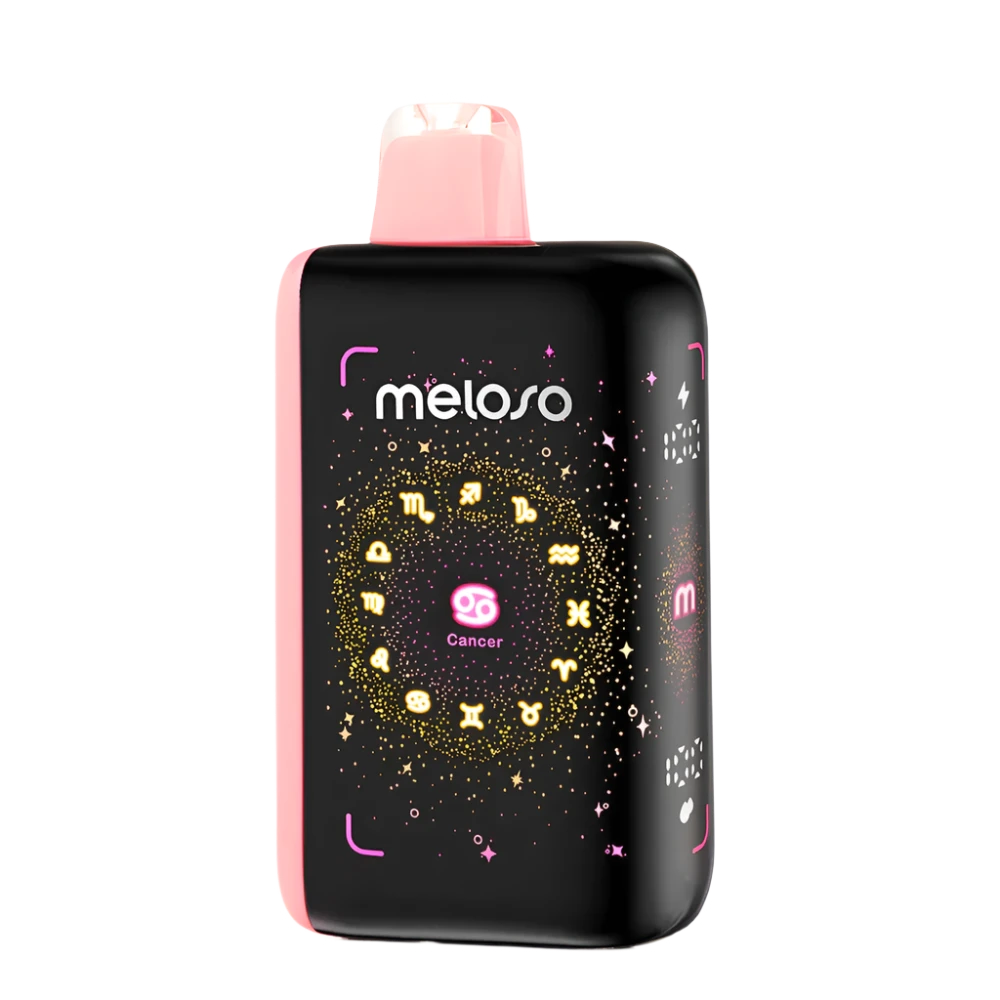 Peach Strawmelon Geek Bar Meloso 30K disposable vape device with peach, strawberry, and melon flavor