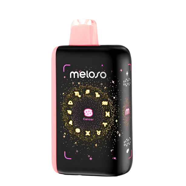 Peach Strawmelon Geek Bar Meloso 30K disposable vape device with peach, strawberry, and melon flavor