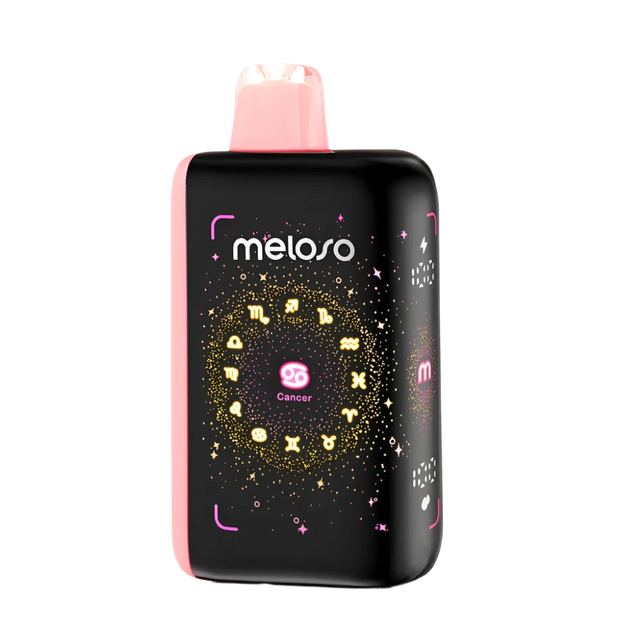 Peach Strawmelon Geek Bar Meloso 30K disposable vape device with peach, strawberry, and melon flavor