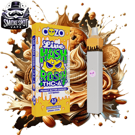 Peanut Butter Zookies (Hybrid) - Dozo Live Hash Rosin + THC-A 2.5g - Peanut Butter Zookies (Hybrid) - Dozo Live Hash Rosin + THC-A 2.5g - undefined - DELTA 8 - smokespotvape.com