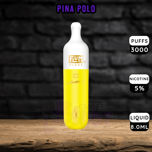 Pina Polo Flum Float 3000 Disposable Vape with Pineapple and Coconut Flavor - 3000 Puffs - Smoke Spot Vape