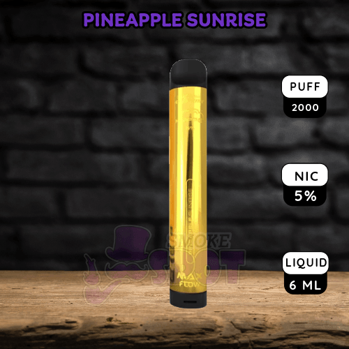 Hyppe Max Flow 2000 Puffs Disposable Vape in Pineapple Sunrise Flavor