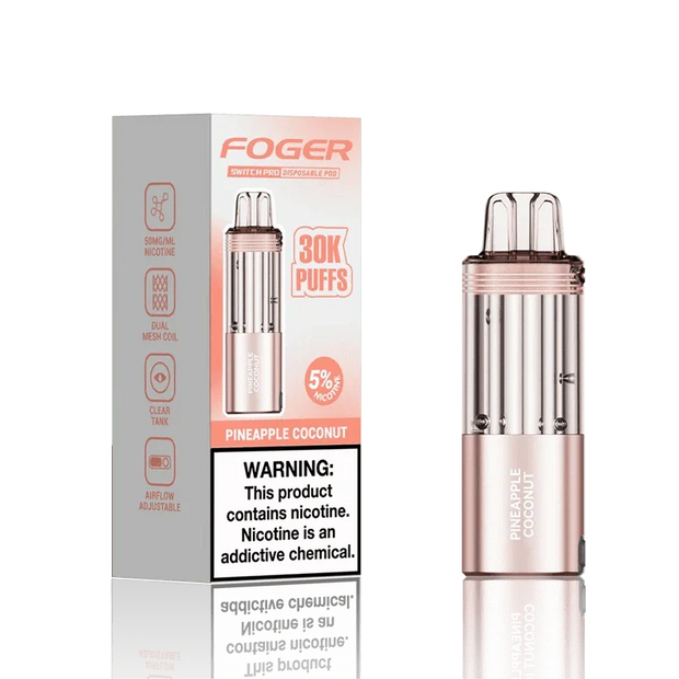 Foger Switch Pod Refill 30K Pineapple Coconut flavor vape pod