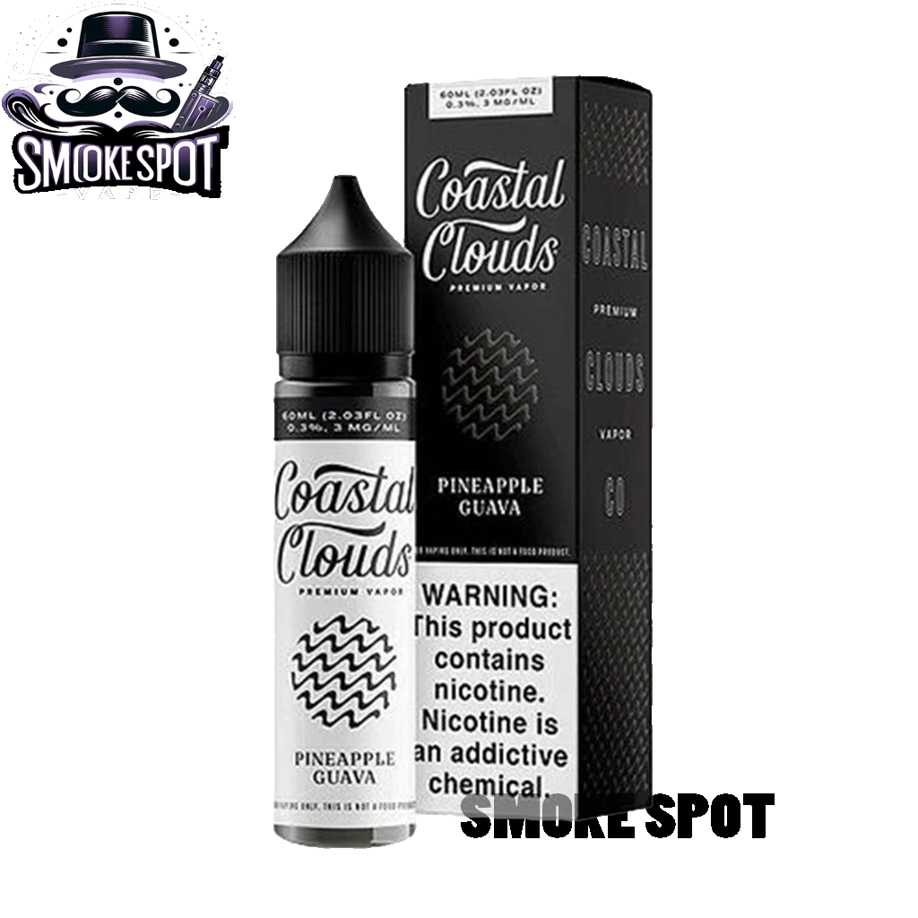 Pineapple Guava 3MG Coastal Clouds 60ML tropical vape juice bottle