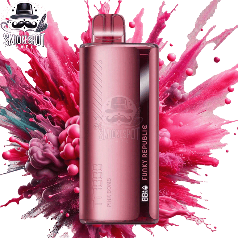 Pink Grapefruit Funky Republic TI 7000 Disposable Vape Front View