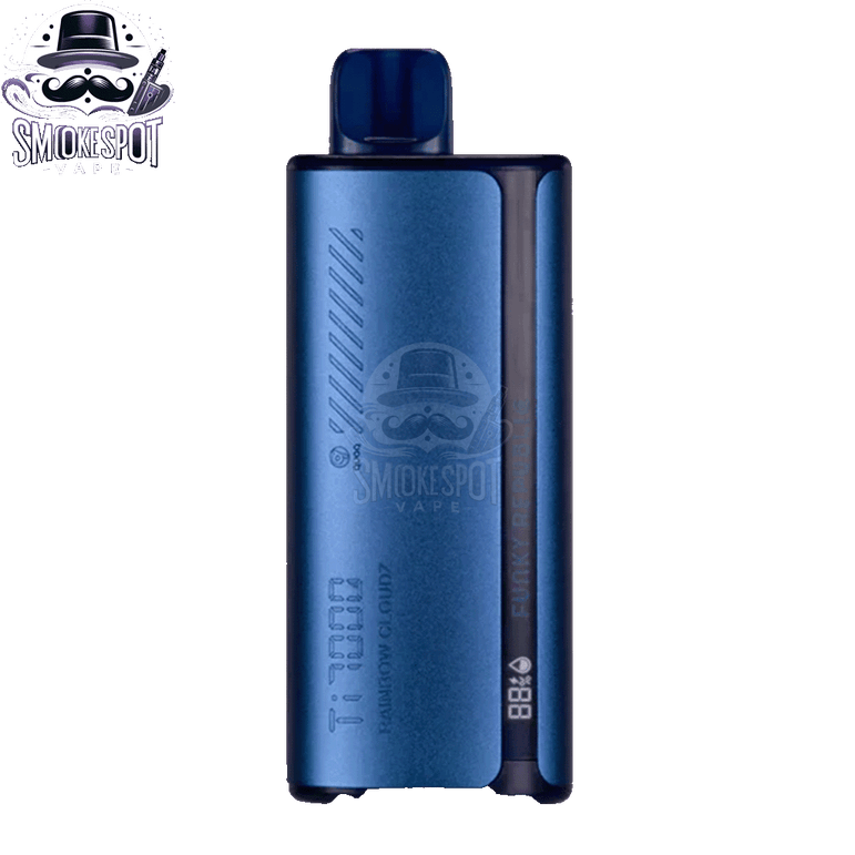 Side View of Rainbow Cloudz Funky Republic TI 7000 Disposable Vape Highlighting Design and Features