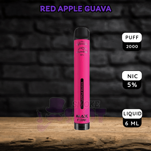 Hyppe Max Flow Red Apple Guava Disposable Vape with 2000 Puffs and 5% Nicotine