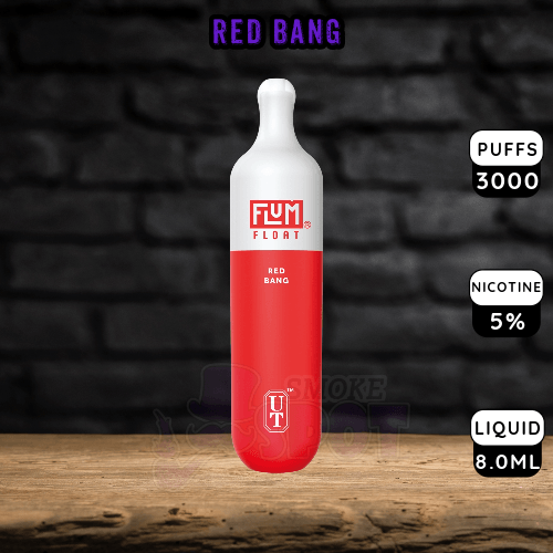 Red Bang Flum Float 3000 Disposable Vape with 3000 puffs and 5% nicotine salt