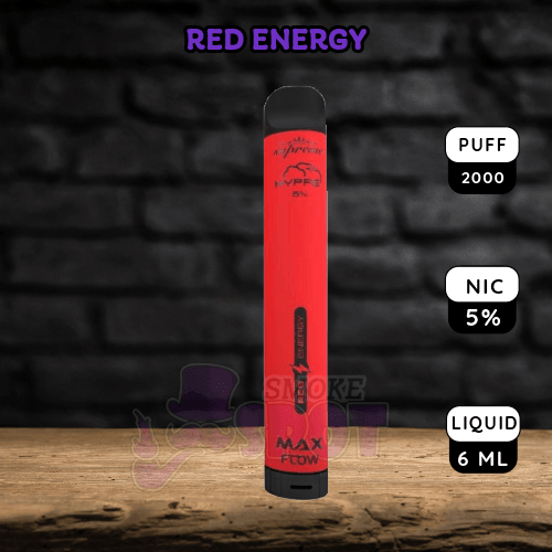 Red Energy - Hyppe Max Flow 2000 Puffs - Red Energy - Hyppe Max Flow 2000 Puffs - undefined - - smokespotvape.com