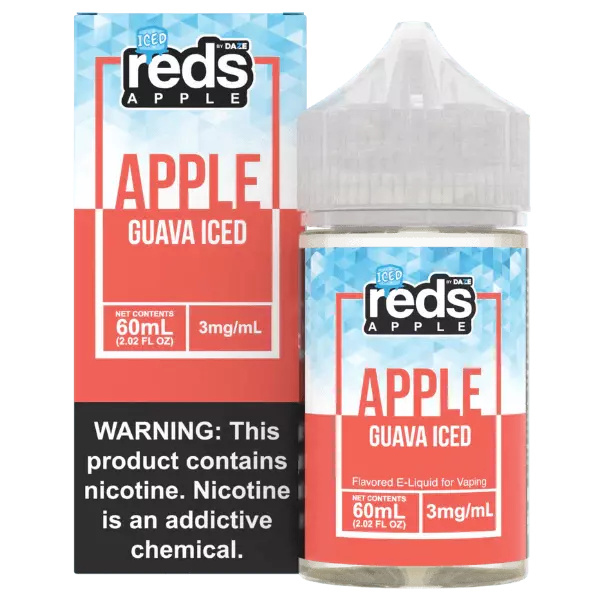 REDS 60ML E-Juice Grape Ice Flavor Bottle - Cool Grape Menthol Vape Juice