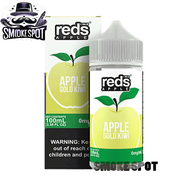 Gold Kiwi Reds 100ml 6mg Freebase Vape Juice Bottle with Tropical Kiwi Flavor