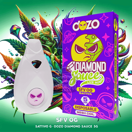 SFV OG (Sativa) Dozo Diamond Sauce 5g - SFV OG (Sativa) Dozo Diamond Sauce 5g - undefined - Mushroom - smokespotvape.com