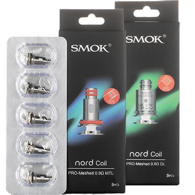 Close-up image of Smok Nord Pro Replacement Coil 5 Pack showing mesh coil design for maximum flavor