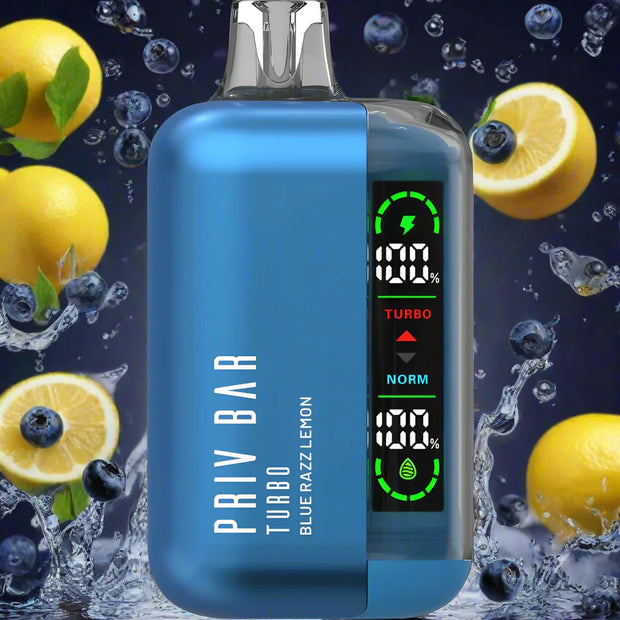 Blue Razz Lemon Smok Priv Bar Turbo 15000 Disposable Vape