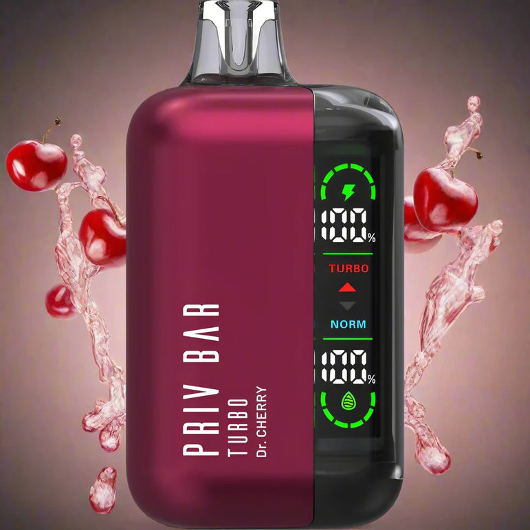 Dr. Cherry Smok Priv Bar Turbo 15000 Disposable Vape - Dark Cherry Flavor
