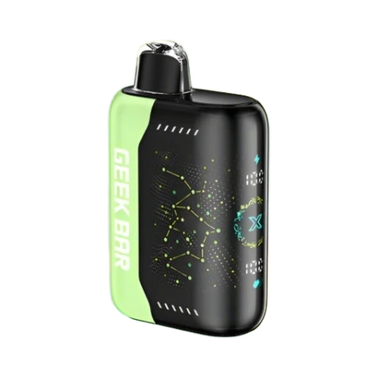 Geek Bar Pulse X 25k disposable vape in Sour Apple Ice flavor with 25000 puffs