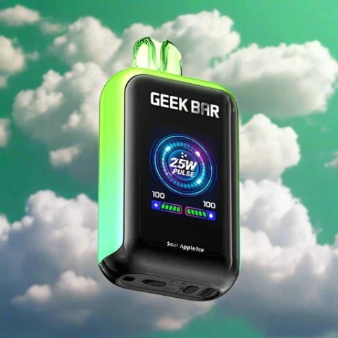 Geek Bar Skyview 25000 Disposable Vape in Sour Apple Ice Flavor with Tangy Apple and Icy Menthol