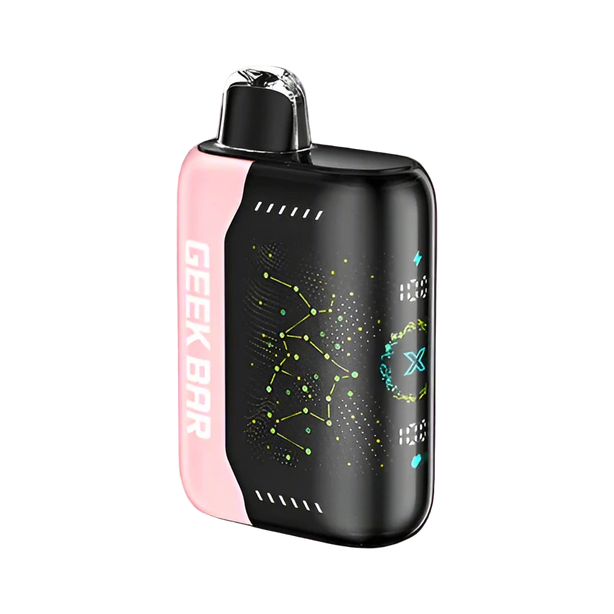 Geek Bar Pulse X 25k White Peach Raspberry Disposable Vape device with fruit flavor