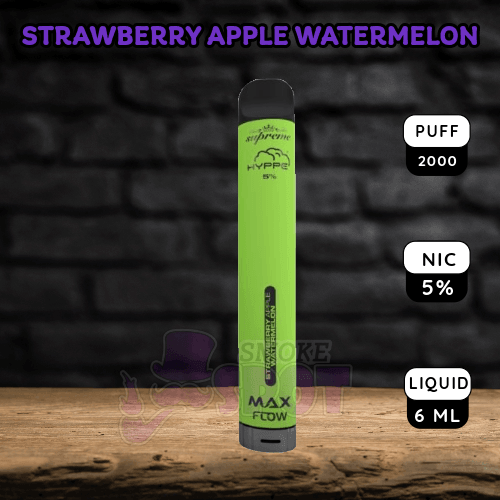 Hyppe Max Flow 2k Disposable Vape in Banana Strawberry Flavor - 2000 Puffs