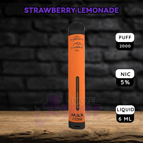 Strawberry Lemonade - Hyppe Max Flow 2000 Puffs - Strawberry Lemonade - Hyppe Max Flow 2000 Puffs - undefined - - smokespotvape.com