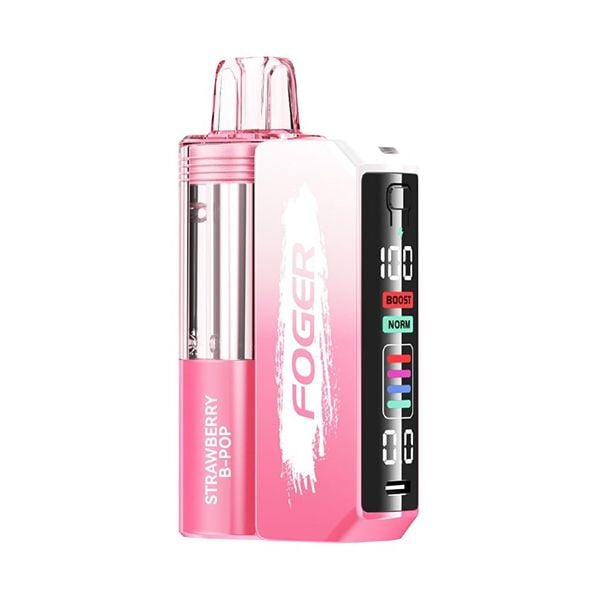 Foger Switch Pro Kit 30k Strawberry B Pop disposable vape with strawberry and bubblegum flavor