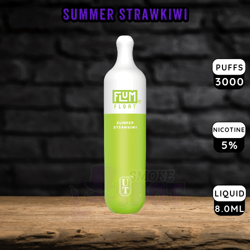 Summer StrawKiwi Flum Float 3000 Disposable Vape with strawberry and kiwi flavor - 3000 puffs
